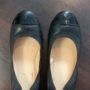 Cole Haan Black Leather Ballet Flats